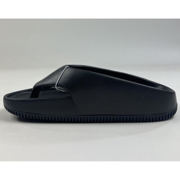 Nike Calm Flip Flop Womens 8 Triple Black Sandals Slides Casual FD4115-001 - Picture 3 of 9